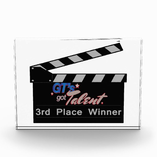 Action Directors Clapboard CSTM4 Acrylic Award (Front)