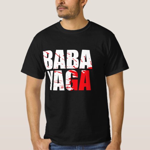 Action film lovers Baba Yaga gear T_Shirt