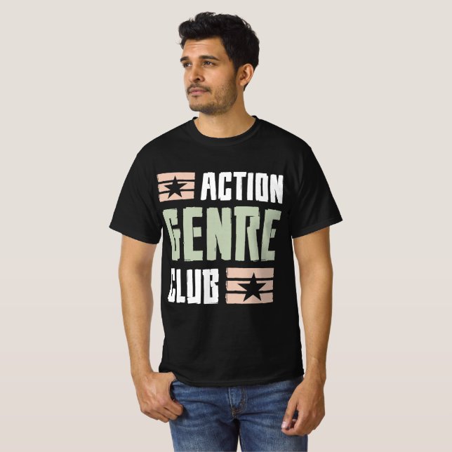 Action Genre Club Gaming T-Shirt (Front Full)