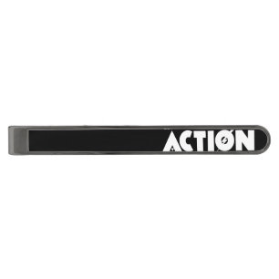 ACTION GUNMETAL FINISH TIE BAR