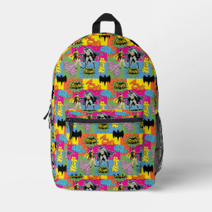 Action Handshake Pattern Printed Backpack