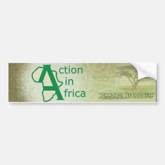 Action in Africa Bumper Sticker (Front)