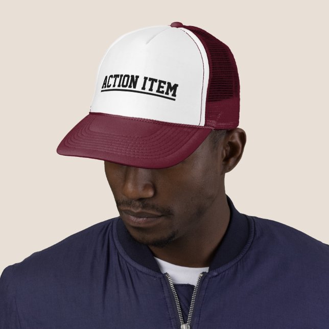 Action Item Hat: The Perfect Accessory for Getting Trucker Hat (In Situ)