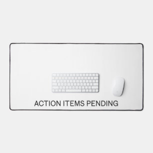 Action Items Pending Large Professional Desk Mat