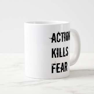 Action Kills Fear Jumbo Coffee Mug