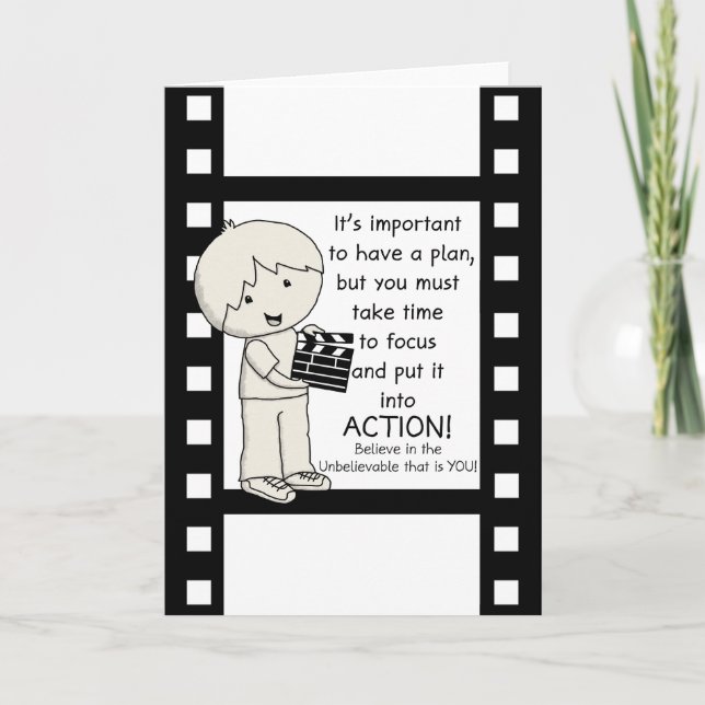 Action Letterpress Thank You Card (Front)
