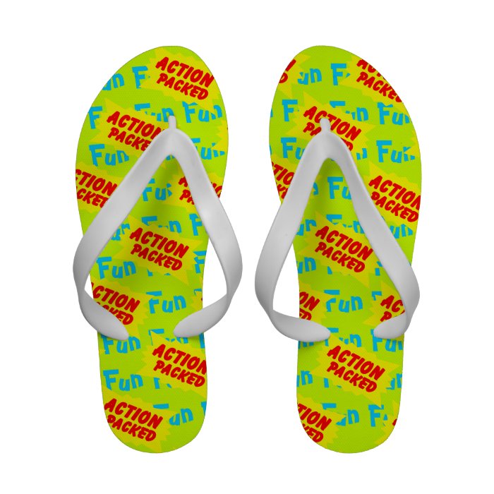 Action Packed Fun Flip Flops