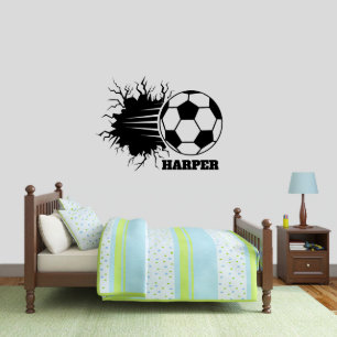 Action-Packed Soccer Ball Large Wall Decal