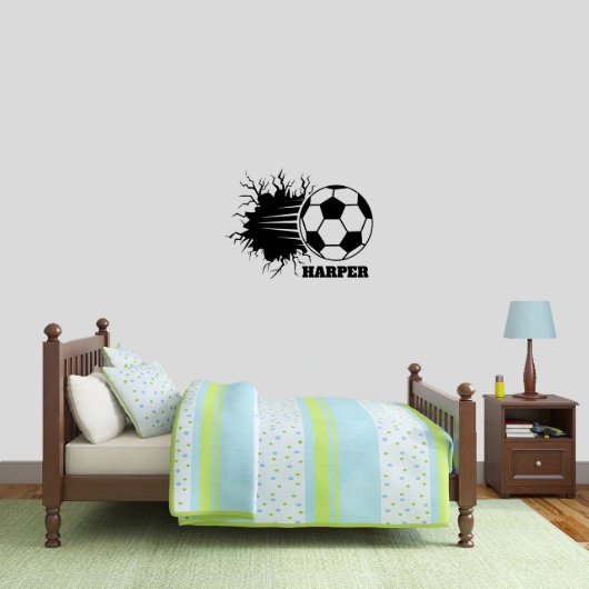 Action-Packed Soccer Ball Medium Wall Decal (Front)