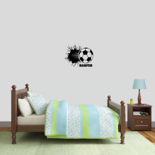 Action-Packed Soccer Ball Small Wall Decal