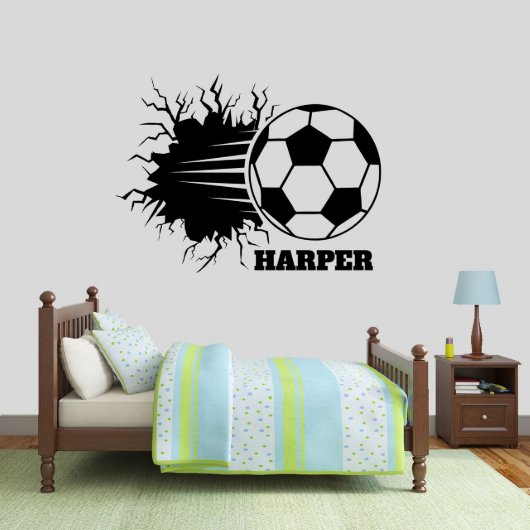 Action-Packed Soccer Ball X-Large Wall Decal (Front)