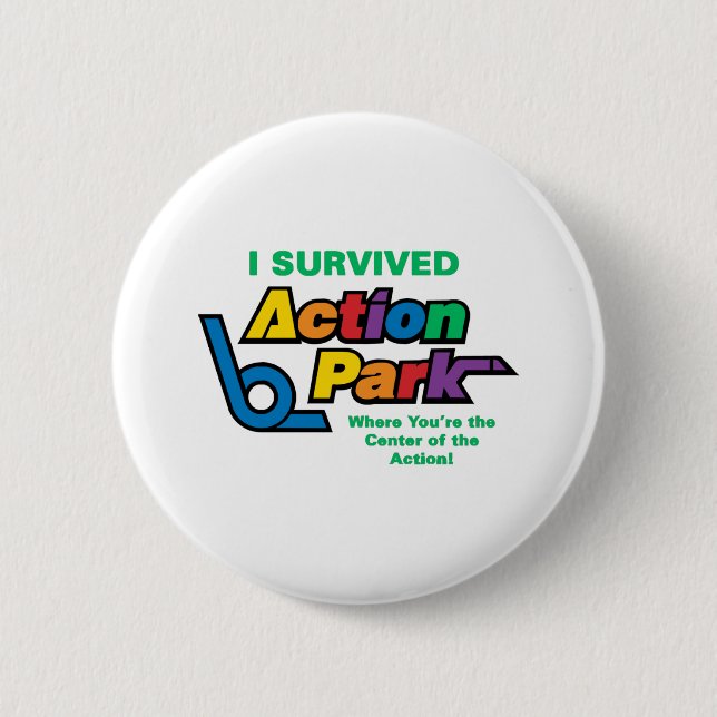 Action Park Survivor  Button (Front)