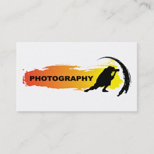 Action Photography Business Card Template