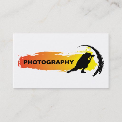 Customizable Action Photography Business Card Template