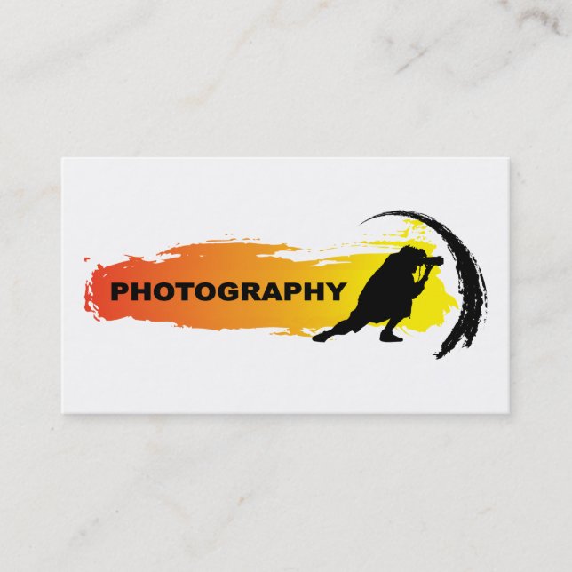 Action Photography Business Card (Front)