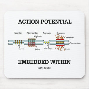 Action Potential Embedded Within (Cell Junctions) Mouse Pad
