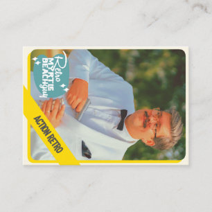 Action Retro Calling Card