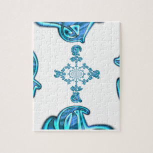 Action Retro Vintage Hakuna Matata Blue Gift.png Jigsaw Puzzle