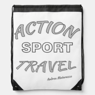 Action Sport Travel Drawstring Bag