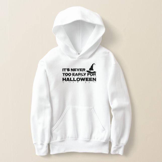 Actious It's never too early for halloween Girls' Hoodie (Laydown)
