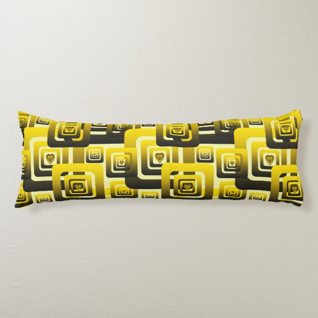 Activate My Heart Pattern Body Pillow (Front)