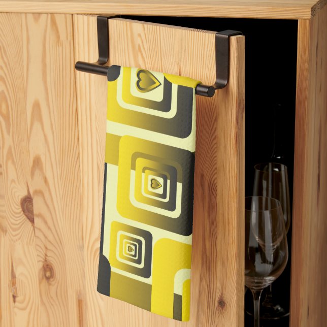 Activate My Heart Pattern Kitchen Towel (Thirds Fold)