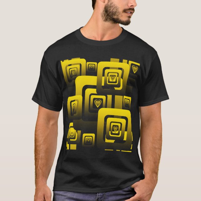Activate My Heart Pattern T-Shirt (Front)
