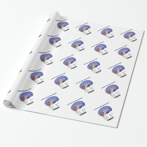 Activate Your Grey Matter Think Anatomical Brain Wrapping Paper