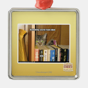 Activating Secret Room Door Metal Ornament