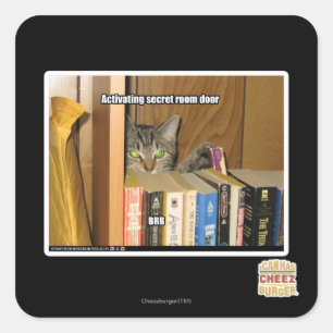 Activating Secret Room Door Square Sticker