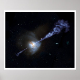 Active Black Hole Squashes Star Formation Poster