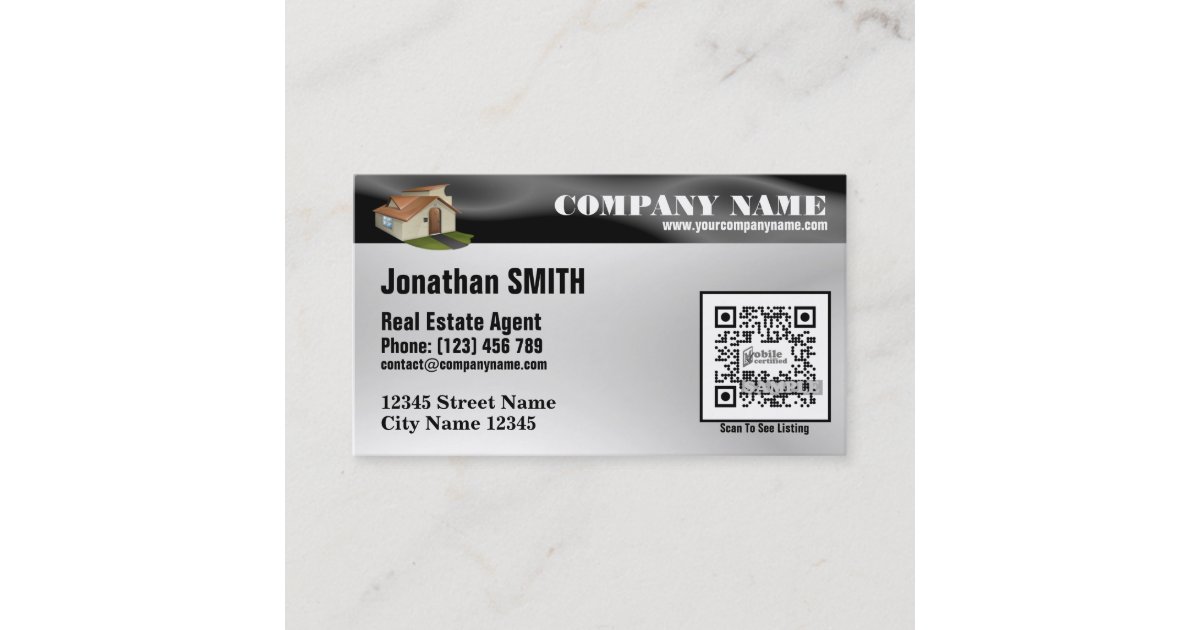 Active business card (Custom QR code offered) Zazzle