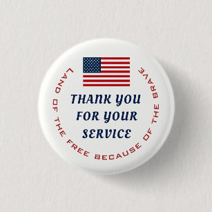 American Flag Buttons 2.25 Inches Diameter Patriotic American Flag Decorations for 4th of July Veterans Day Round USA Pins Election Day 12-Count USA Pinback Buttons