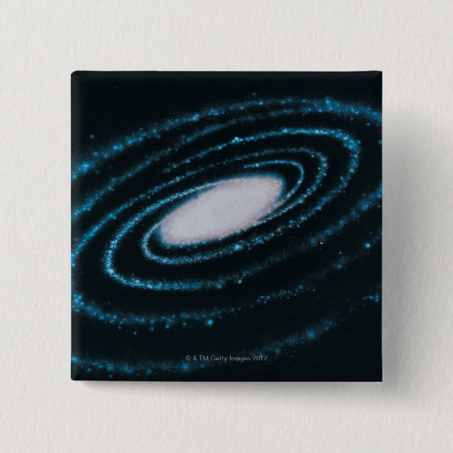 Active Galaxies Pinback Button (Front)
