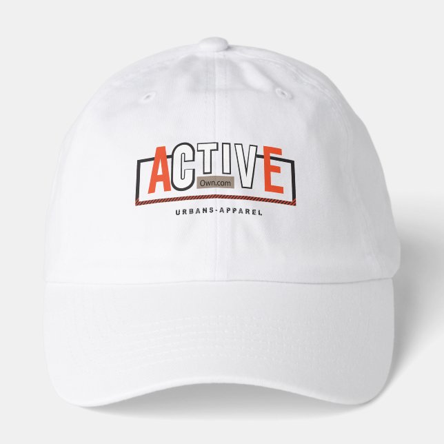 Active Mode On – Stay Fit Stay Moving Design Hat (Front)