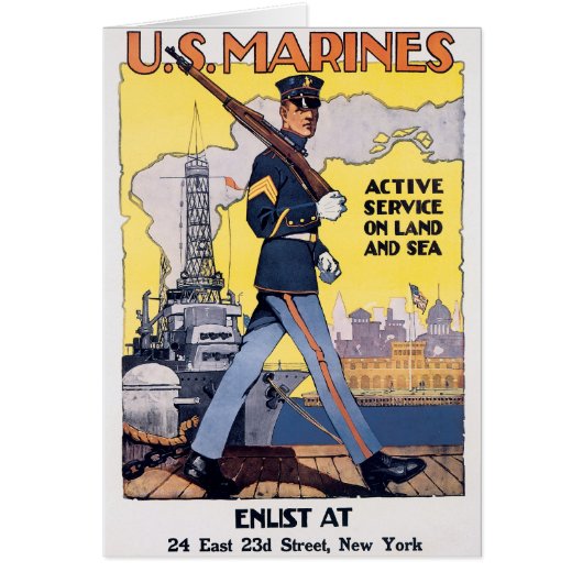 Active Service on Land and Sea Cards (Front)