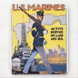 Active Service on Land and Sea Mouse Pad
