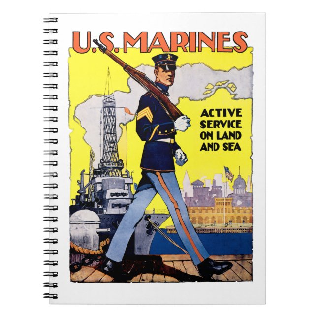 Active Service on Land and Sea Notebook (Front)
