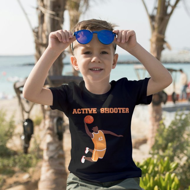 Active Shooter Basketball Lovers Funny T-Shirt (Active Shooter Basketball Lovers Funny T-Shirt)