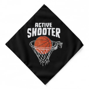 Active Shooter Basketball Lovers Men Women Basketb Bandana
