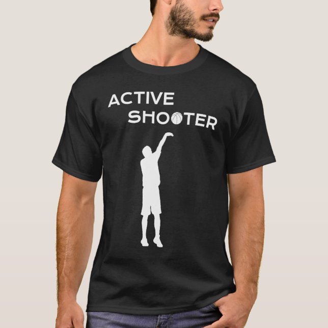 Active Shooter Basketball Player Basketball Active T-Shirt (Front)