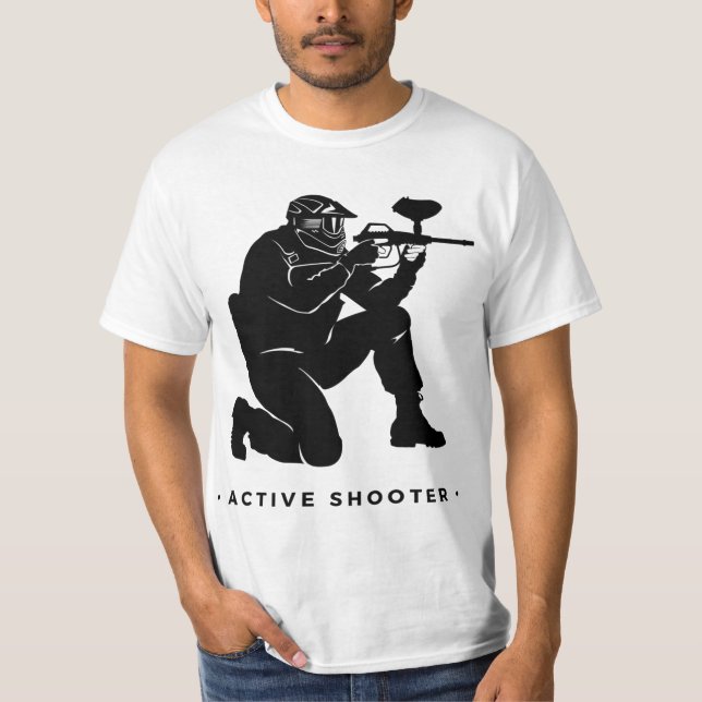 Active Shooter                                     T-Shirt (Front)
