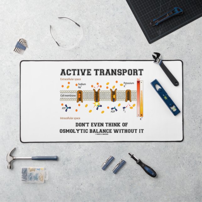 Active Transport Don't Think Of Osmolytic Balance Desk Mat (Workstation)