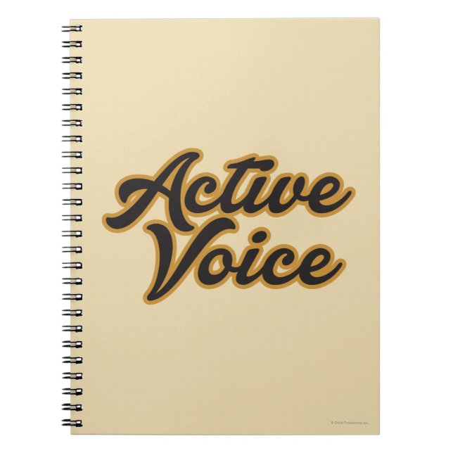 Active Voice Notebook (Front)