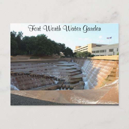 Active Water Pool _ Fort Worth Water Garden  8 Postcard