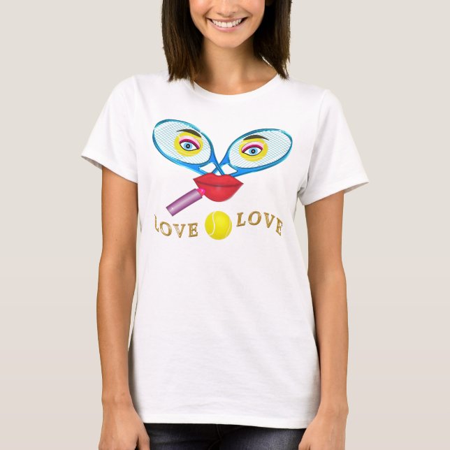 Active Wear Funny Tennis Shirts for Women XS-4XL (Front)
