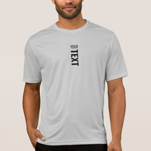 Activewear Sport Competitor Silver Mens Template T_Shirt
