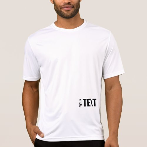 Activewear Sport Your Text Mens Double Sided T_Shirt