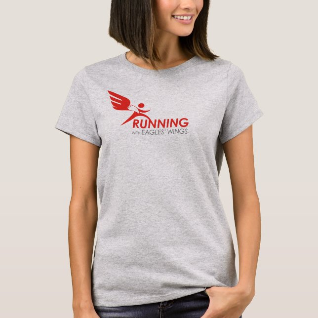 Activewear T-Shirt: Running with Eagles' Wings T-Shirt (Front)