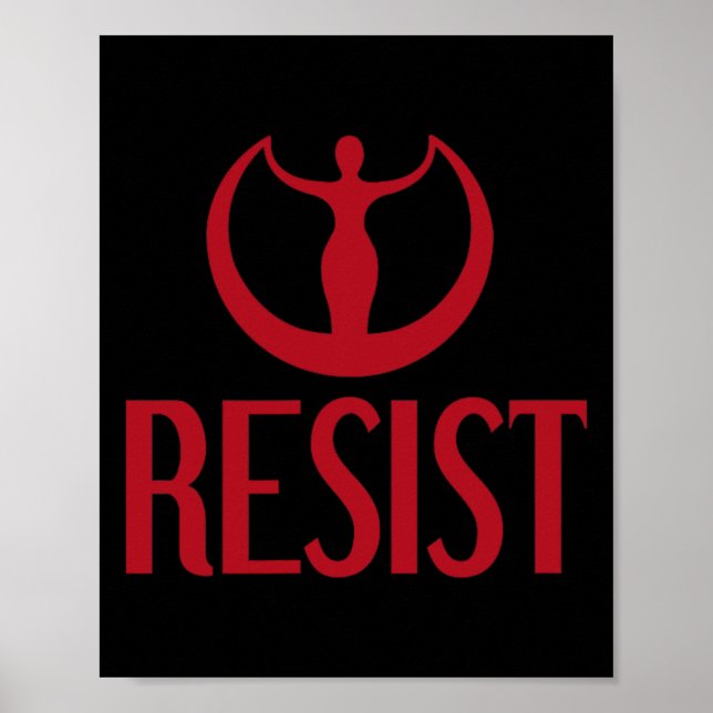 Activism Resist Goddess Astraea Logo Feminist Prid Poster (Front)